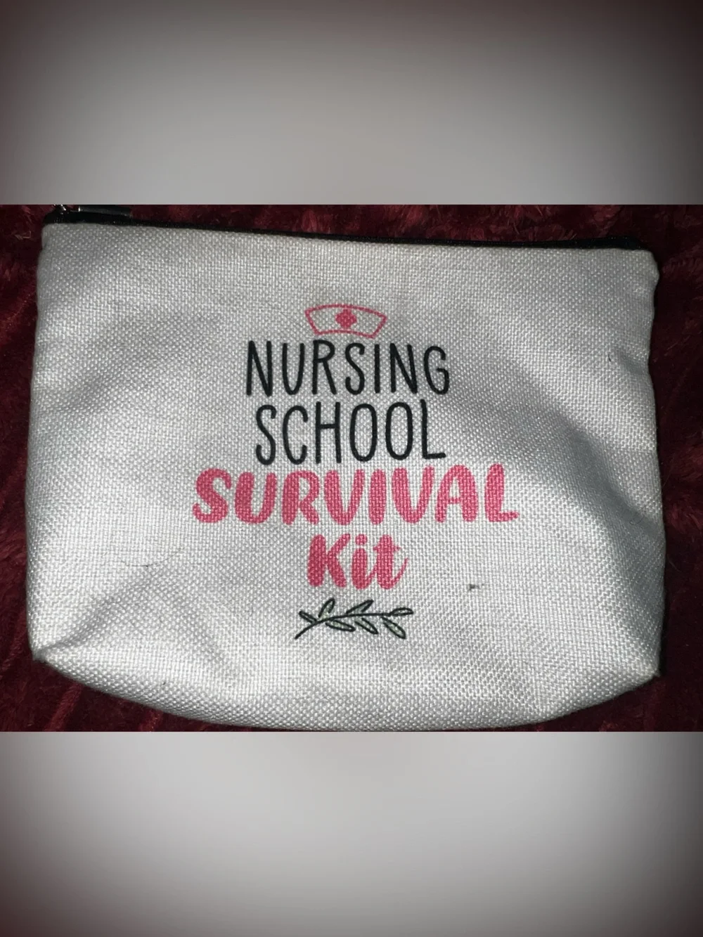 Two Nursing Cosmetic/Pencil Bags